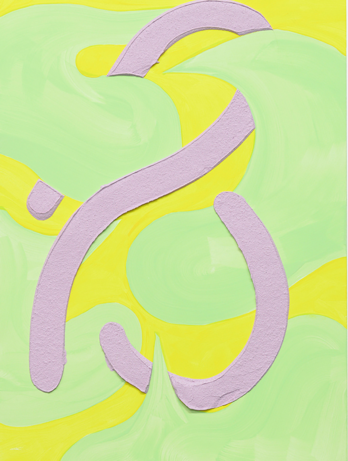 Nopales  Acrylic, latex paint, pumice medium on panel 12 x 16 in