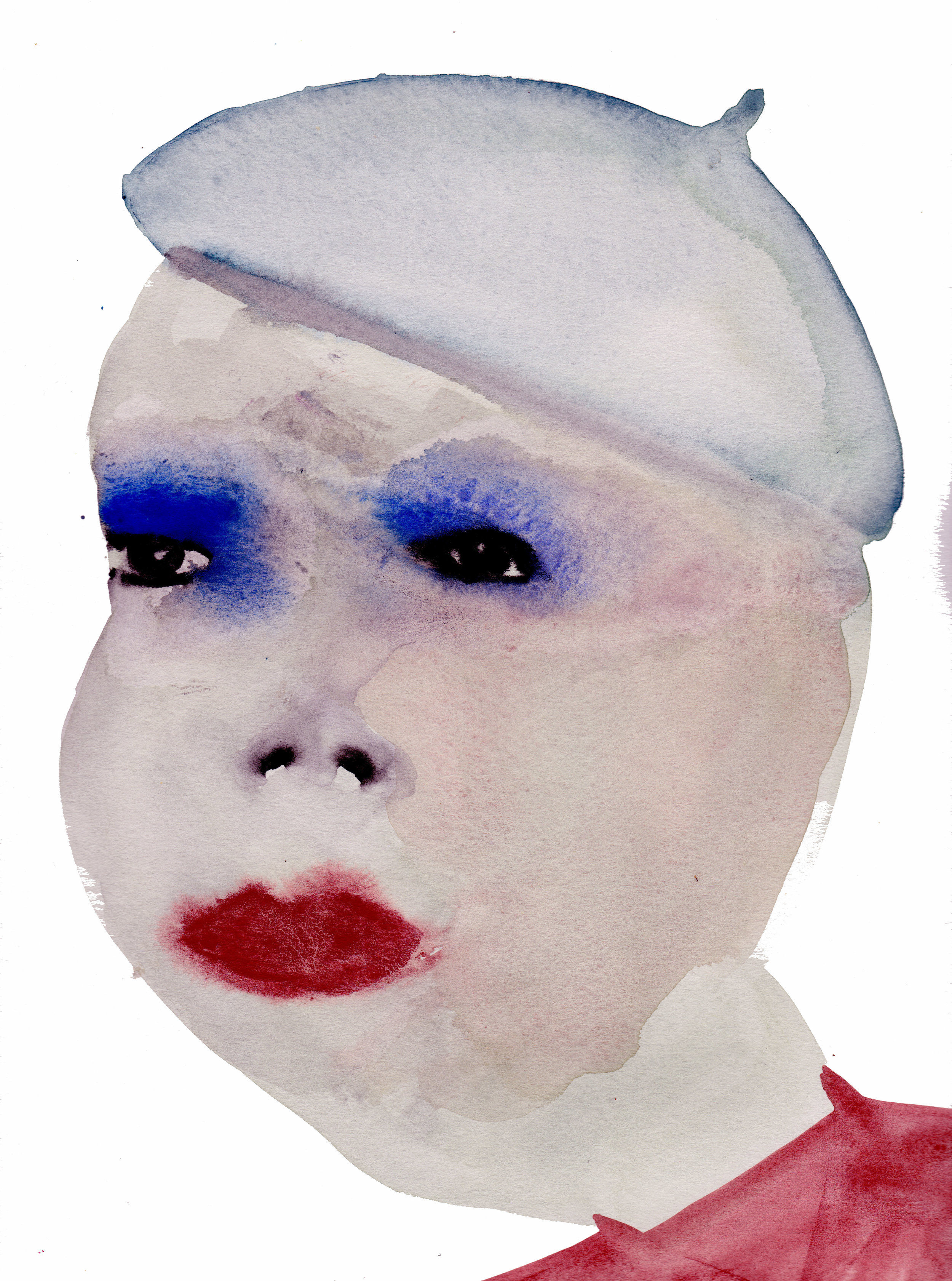 digby   Watercolor on paper  12 x 9 in