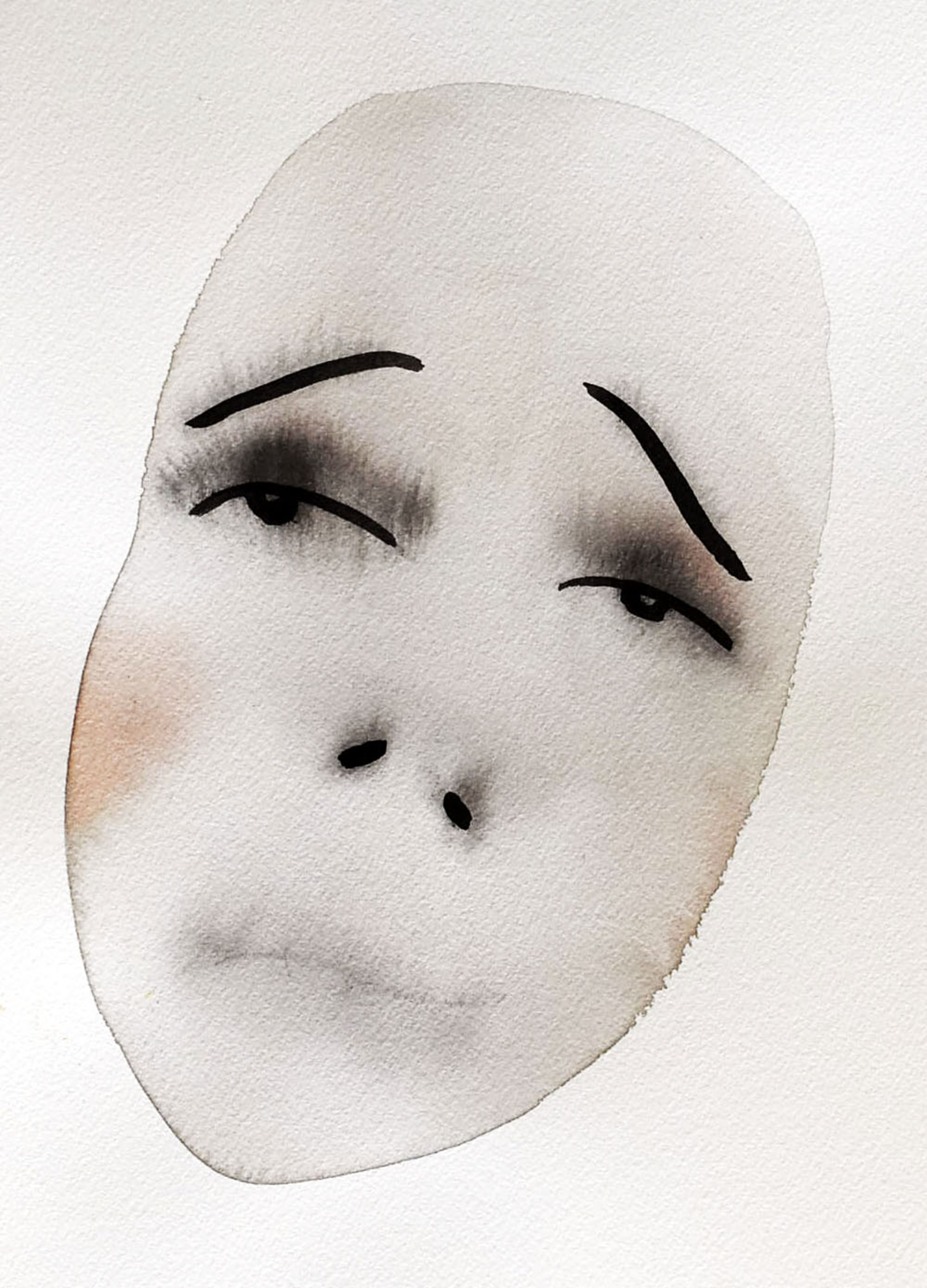 warm sigh   Watercolor on paper 12 x 9 in