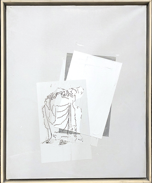 UNTITLED    Acrylic with ink on linen 30 x 24 in