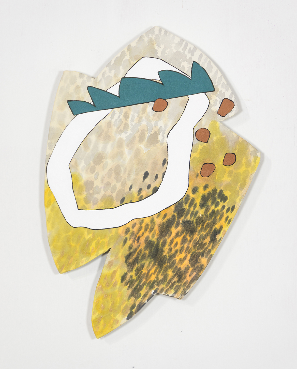 Yellow Fraggle,&nbsp; 2017  Acrylic on canvas 28 x 20 in