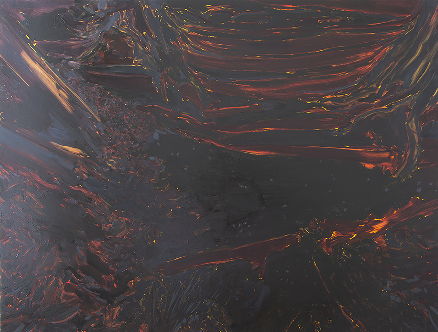 Ground 2  Oil on canvas 52 x 70 in