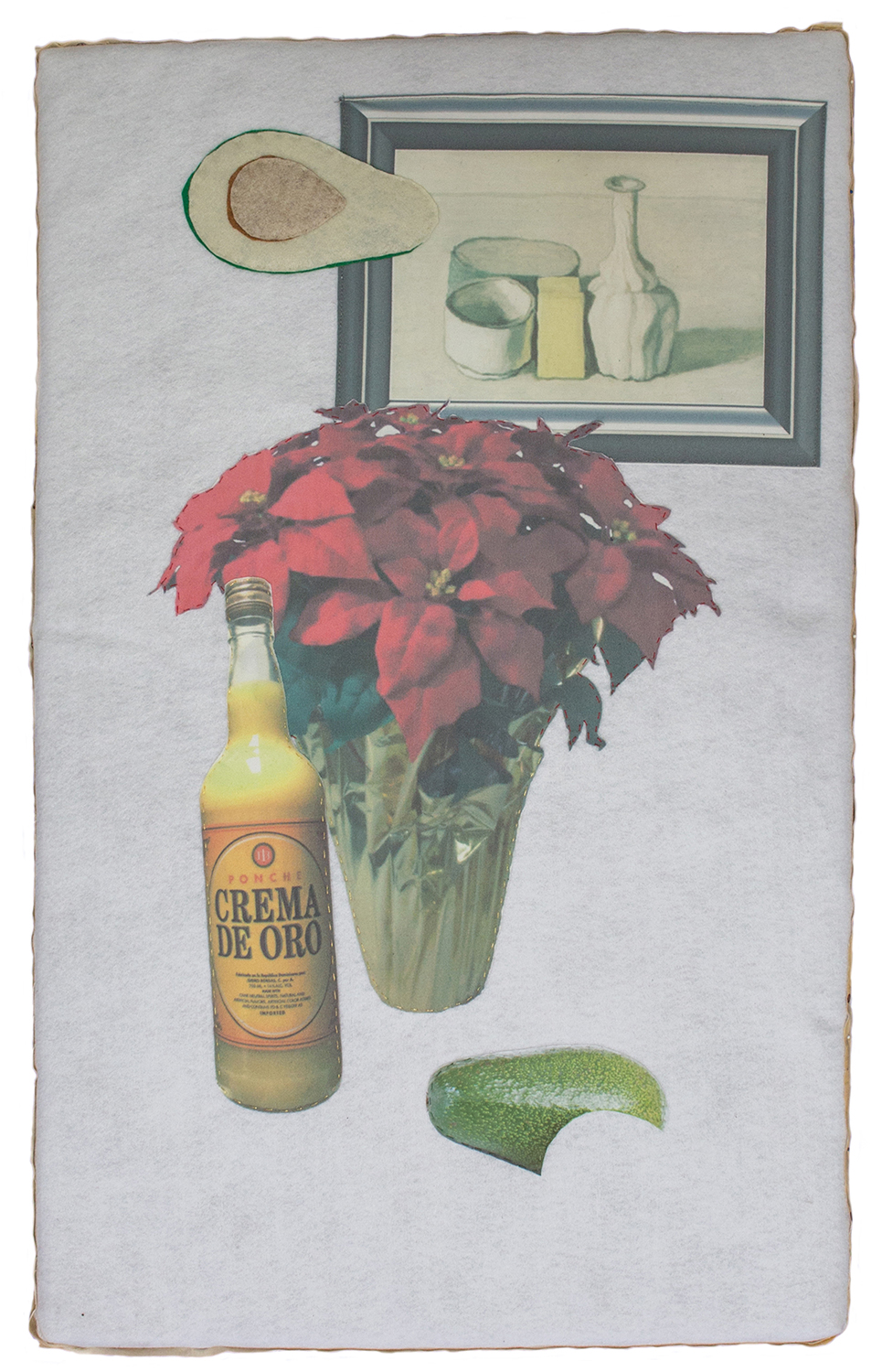 Navideño      Digital Print on Fabric, Felt, Stretched on Foam 24 x 36 x 2 in