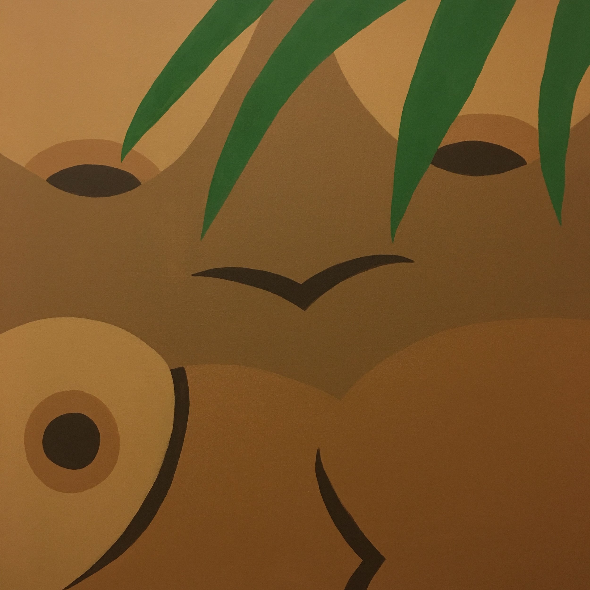 Protective View   Acrylic on canvas 30 x 30 in