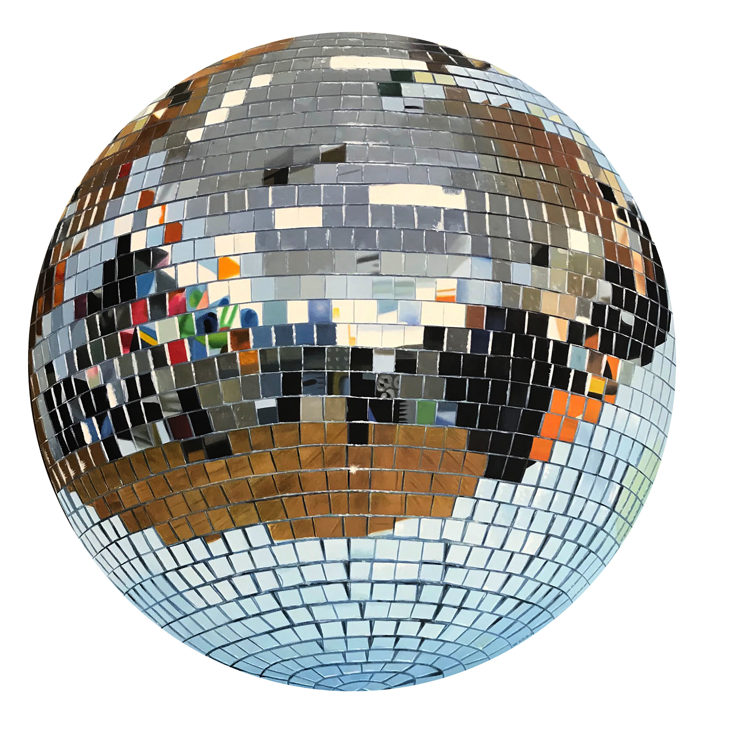 Radiant   Oil on linen mounted on board 39 x 39 in $18,000