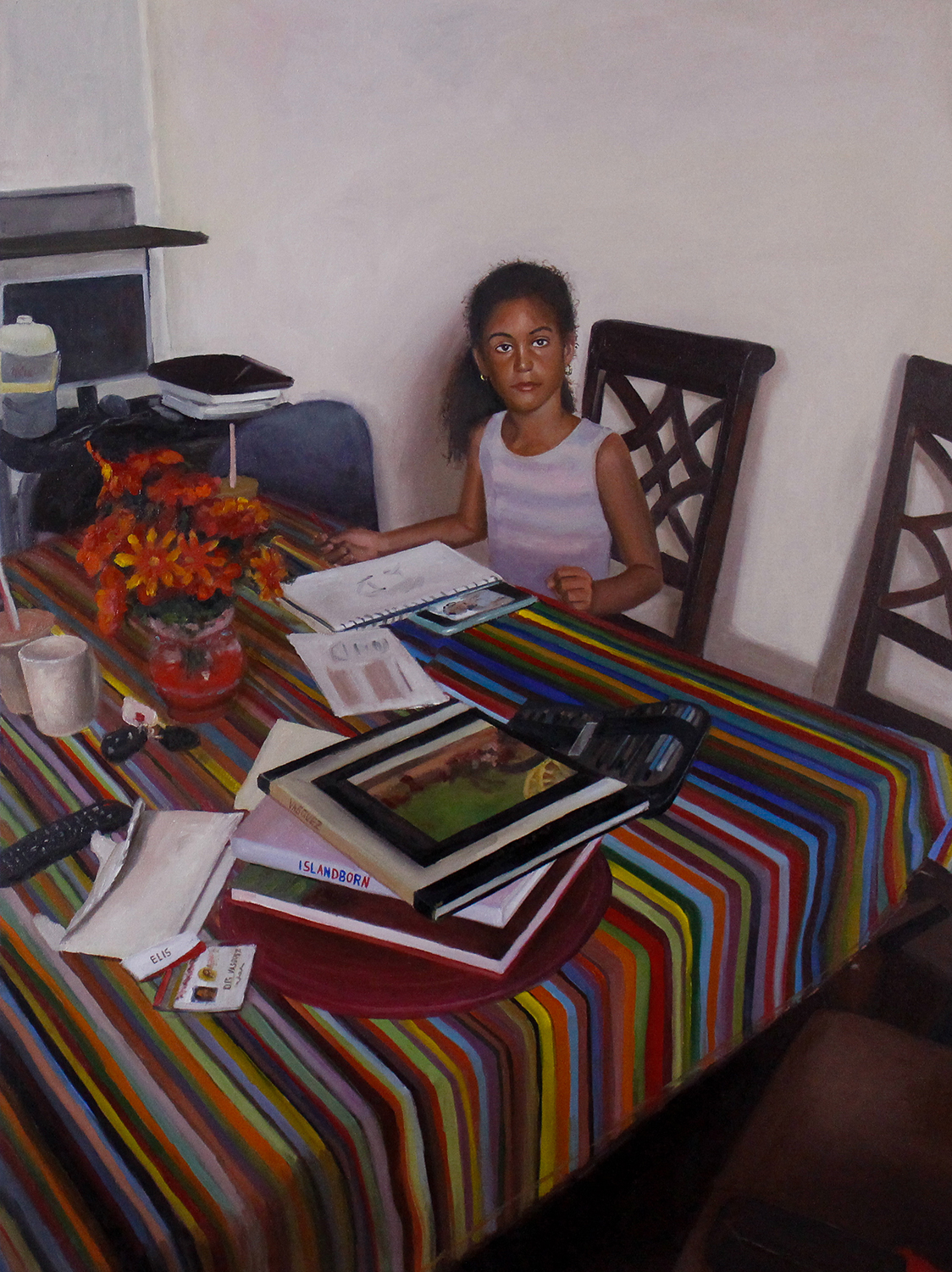 Portrait of a Potential Artist   Oil on canvas 40 x 30in