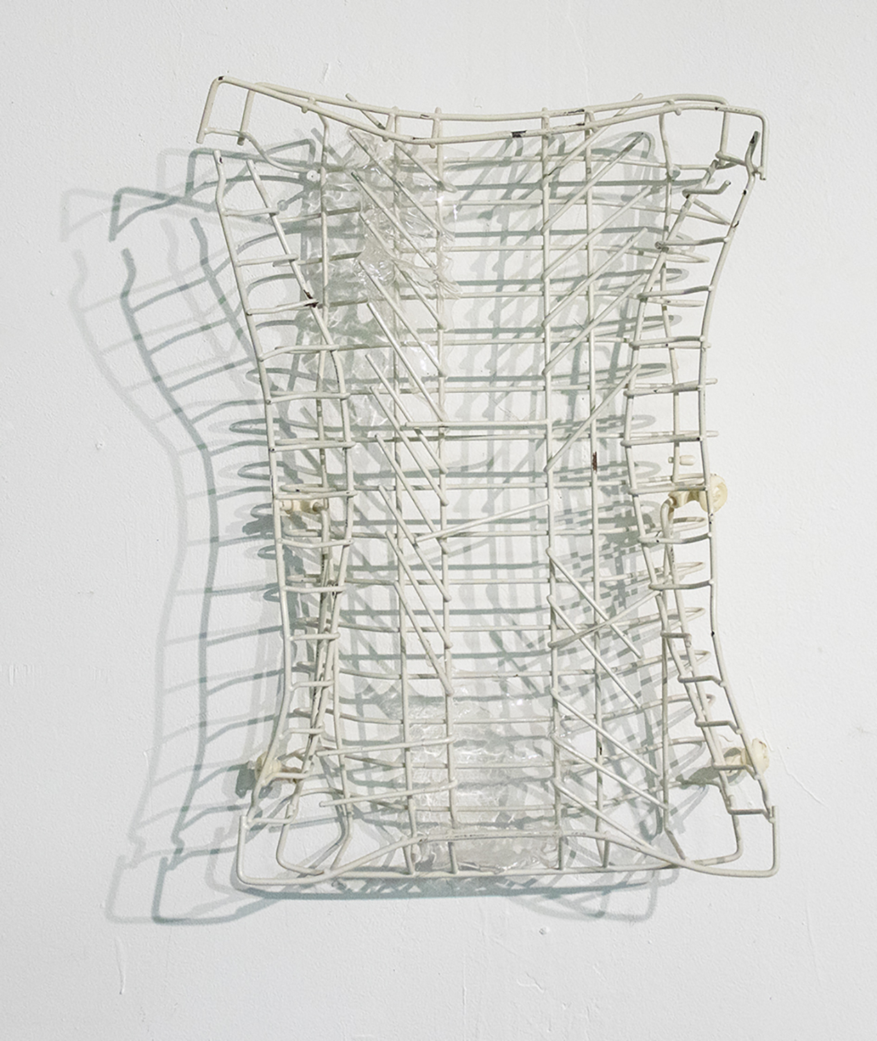 Untitled (dishwasher tray)  Found object sculpture  20 x 15 x 5 in